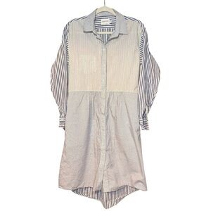 Fabiana Pigna Sriped Colorblock Women’s Cotton Shirtdress Size XS